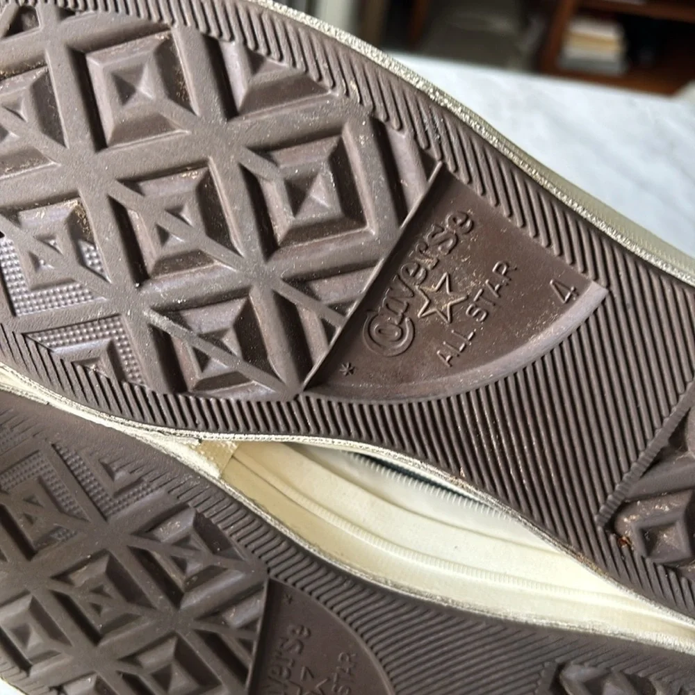 COMME DES GARCONS PLAY x Converse Unisex Chuck Taylor High Top Sneakers gray w6 - Picture 7 of 15